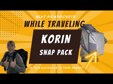 SnapPack | Travel, Urban Commute & Anti-Theft – Korin Design